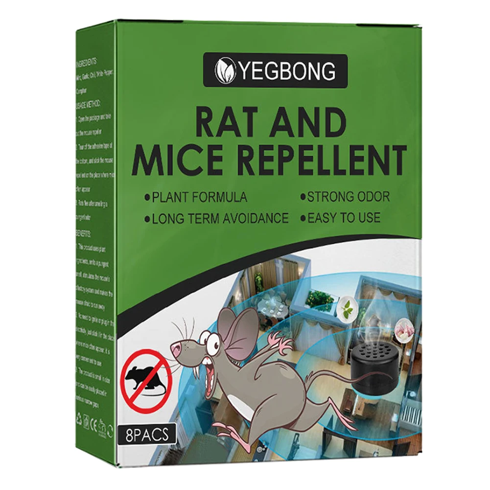 8Pcs Mice Repellent Deterrent Rat Repellent Peppermint Oil Rodent Repellent Balls for Outdoor Indoor Pest Insect Control