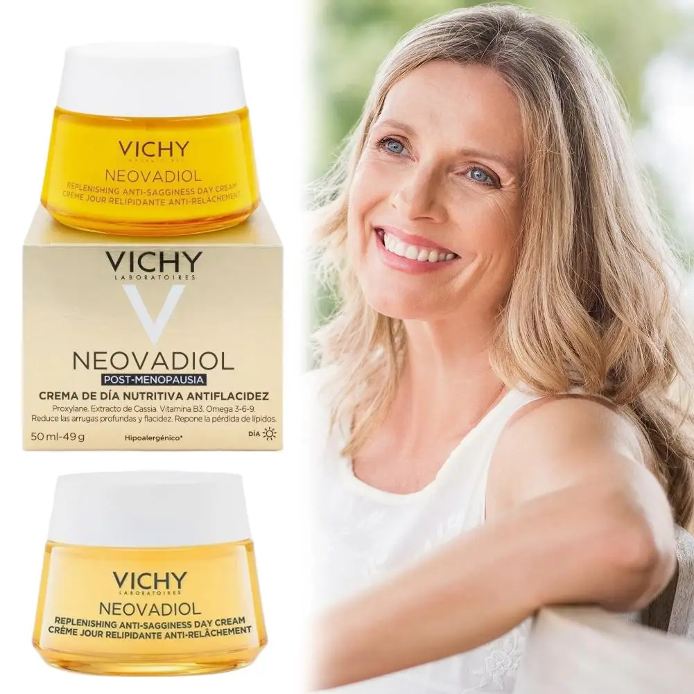 VICHY Post-menopause Day Cream 50ml Quickly Absorbed Non-greasy Salicylic Acid Facial Repair Cream Anti-Wrinkle Day Cream
