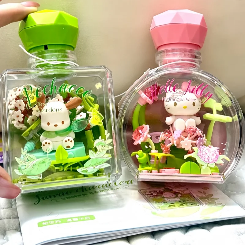

Original New Sanrio Blind Box Perfume Bottle Assembly Building Block Puzzle Decoration Ornament Building Block Cute Girl Gifts