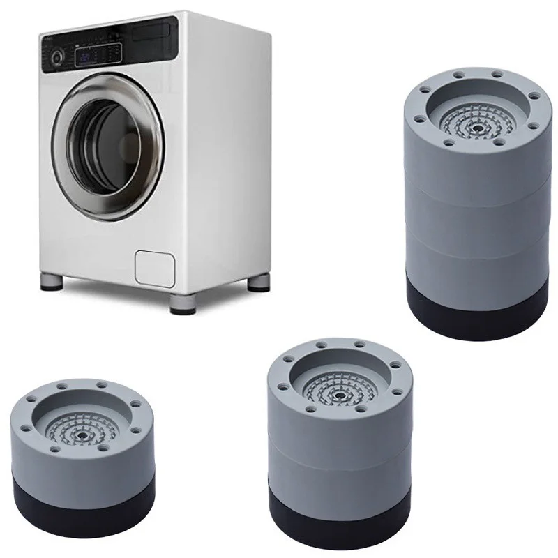 4Pc/8Pc/16Pc Set of Washing Machine Foot Pads, Height-Increasing Anti-Slip and Anti-Vibration Pads, Universal Fixers Suitable for Washing Machines, Refrigerators, Furniture Bases, Height-Increasing Shock-Absorbing Pads, Bathroom Accessories, Home Decoration, Laundry Organization