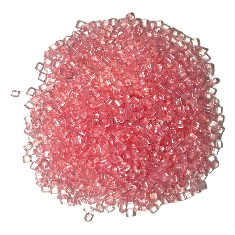 500g/1Kg Dental Denture Resin Material Acrylic Blood Streak Simulation For False Teeth Material Flexible Partial Invisible Den