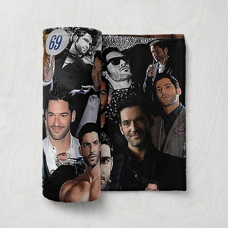 Gaslight Gatekeep Girlboss  Tom Ellis Photo Collage  Blanket for Women Men Girls Boys Kids Pets Dogs Cats Couch Sofa