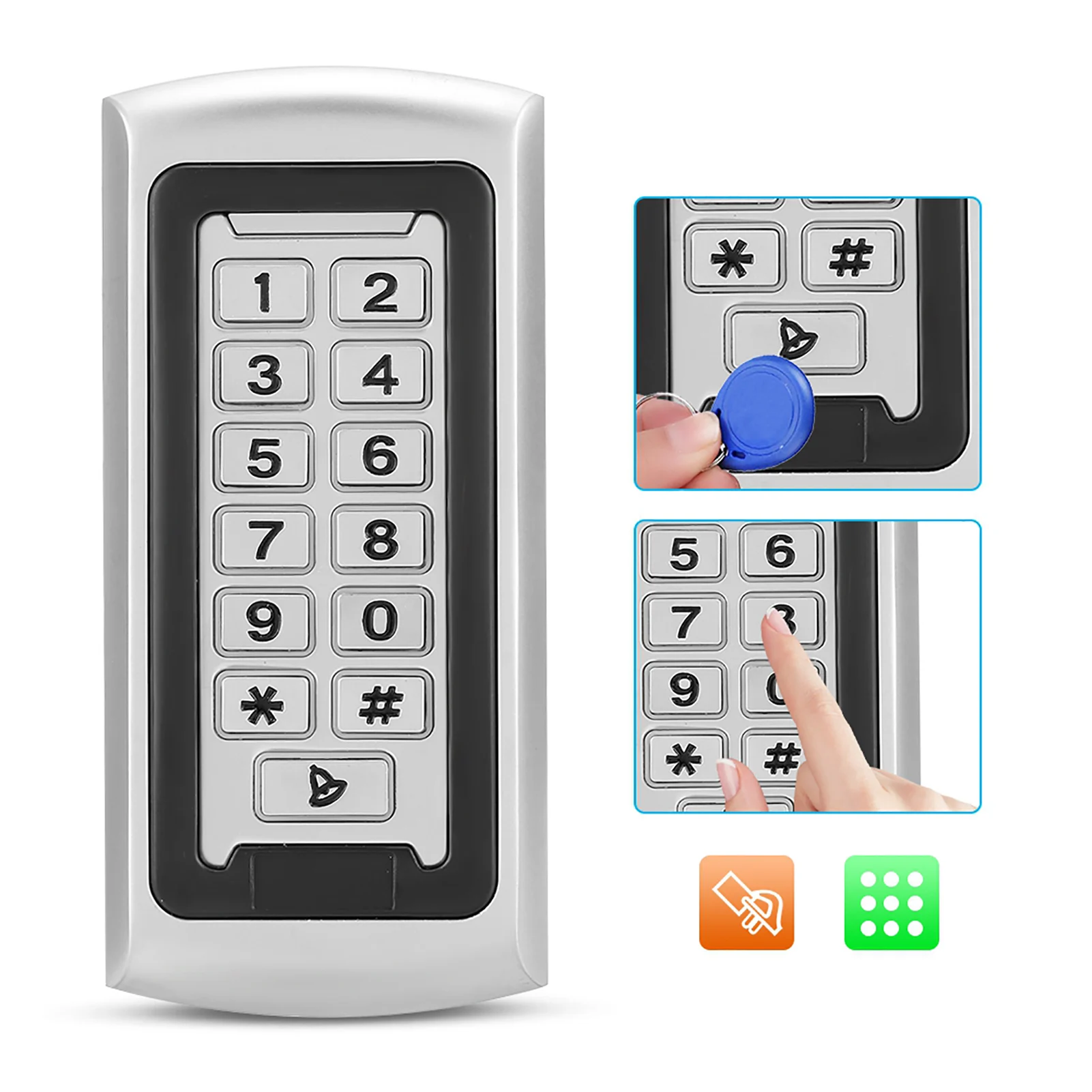 125KHz RFID Outdoor 2000 Users Wiegand 26 Security Keypad Access Control Access Control Recognition Attendance WG Access Control