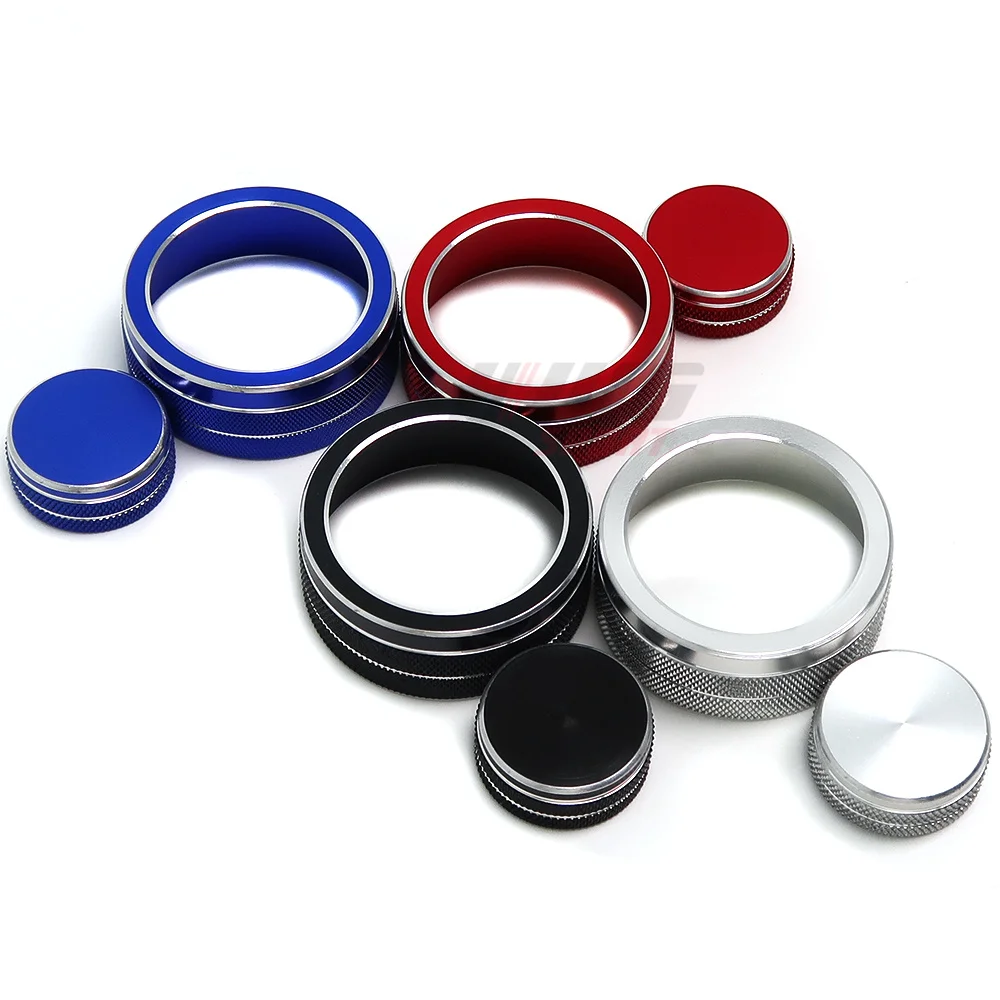Alloy Car Interior Air Vent Condition AC Volume Knob Switch Button Frame Cover Trim Accessories For Infiniti Q50 2021 2022 2023