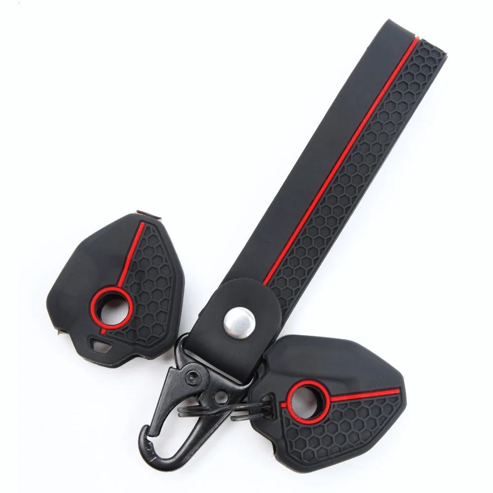 Soft Silicone Key Fob Case For CFMOTO 675SR 675NK 675SS SR R 450SR 450MT 650MT 700MT 800MT with swivel clip Full Coverage