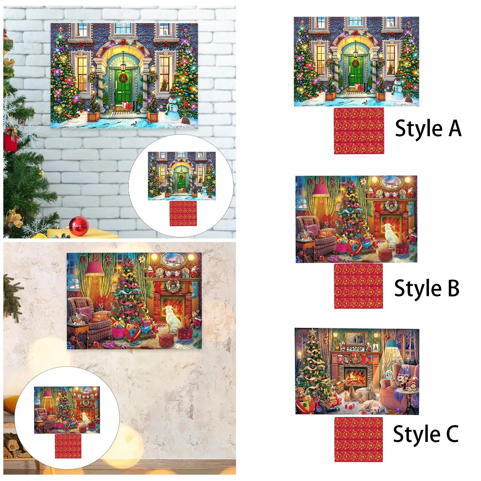 Advent Calendar 2024 Christmas Puzzle DIY Birthday Gift Anniversary for