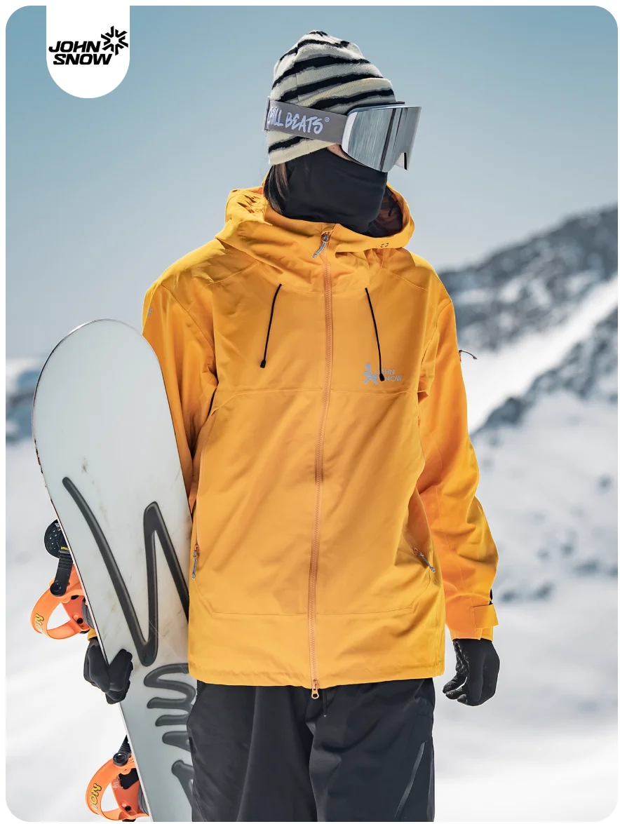 John Snow 2025 Unisex 3L Ski Jacket Waterproof Professional Snowboard Shell Thermal Insulated Windproof Snowboarding Coat