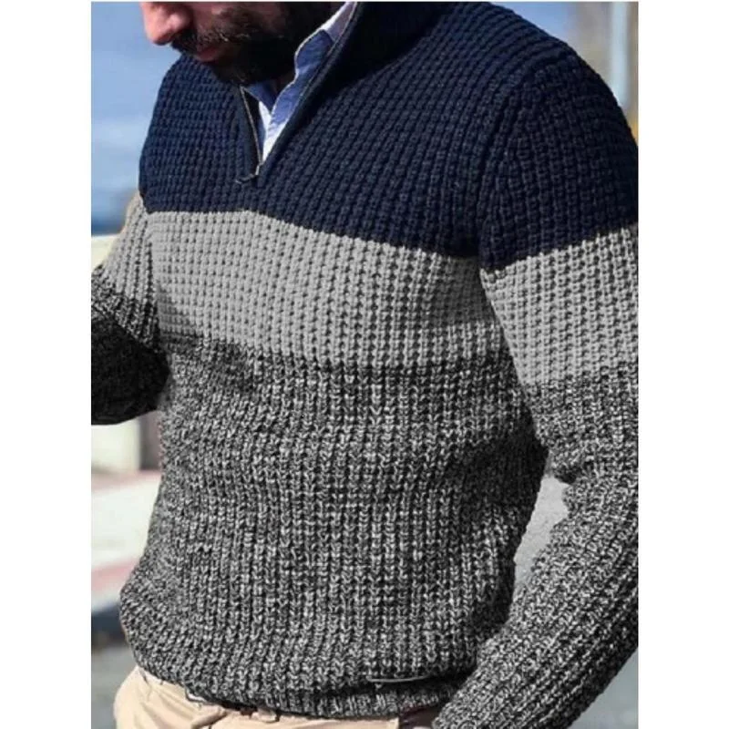 

Men's Casual Knit Sweater Lightweight Comfortable Soft Fabric Nine Sleeve Length Spring Autumn Season Fashionable Men'swear