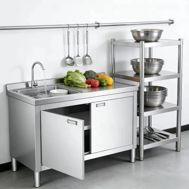 for Wholesale Factory Commercial Stainless Steel Bench Brushed Matte Surface Corrosion Resistant Heavy Duty Large Capacity CE