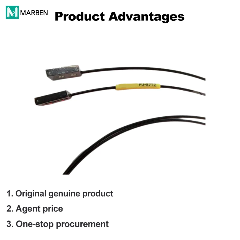KEYENCE FU-57TZ Diffuse Reflective Fiber Optic Sensor for Electronics Manufacturing New and Original