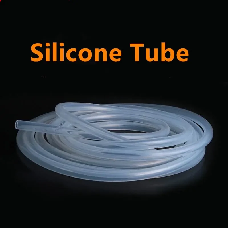 

5 Meters Transparent Food Grade Silicone tube 2 4 6 8 10 12 Flexible Garden Rubber hose Aquarium Soft Tubing Silicone pipe