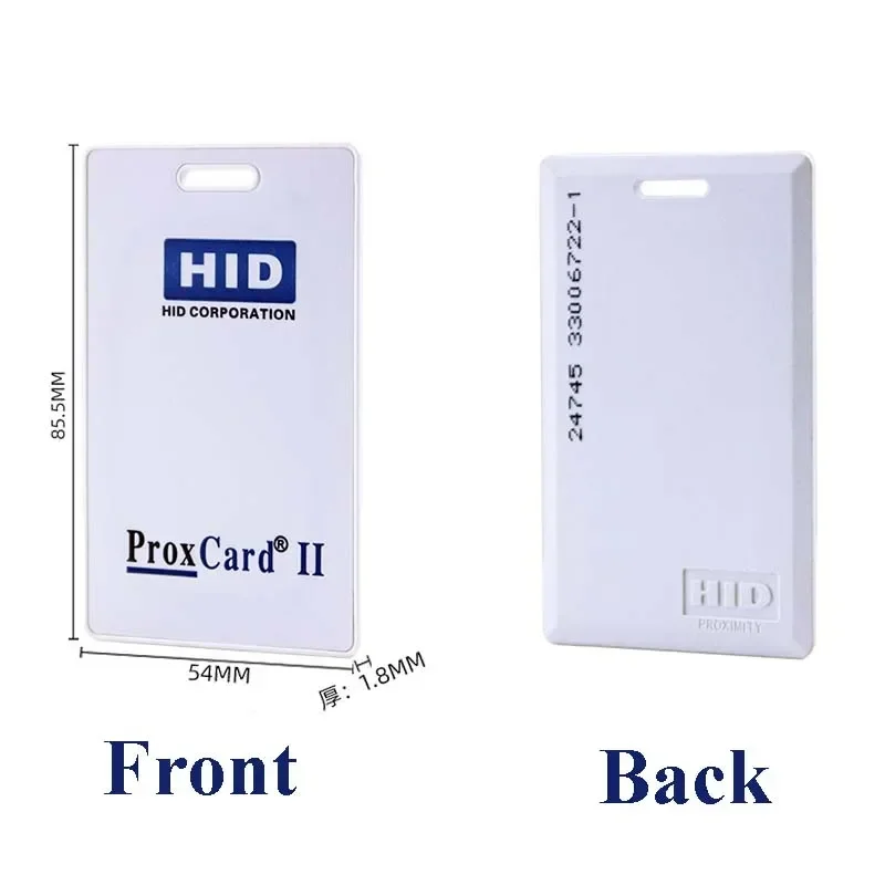 5/10 Pcs 125KHz HID 1326 Clamshell Card Access Control ISOCARDⅡ 26Bit NFC Tag RFID Chip Thin PVC Proximity Card Rewritable