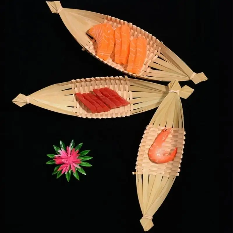 Boat-Shaped Bamboo-Woven Fruit Basket Living Room Storage Tray Snack Basket Dried Fruit Plate Eco-Friendly Kitchen Organizer