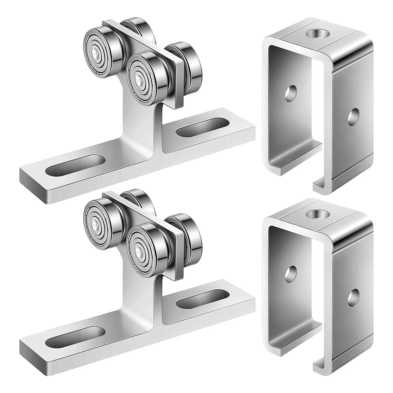 조립 채널 트롤리 트롤리 트랙 행거 2개 전동 호이스트 설치 롤러 2개 트롤리 지지대