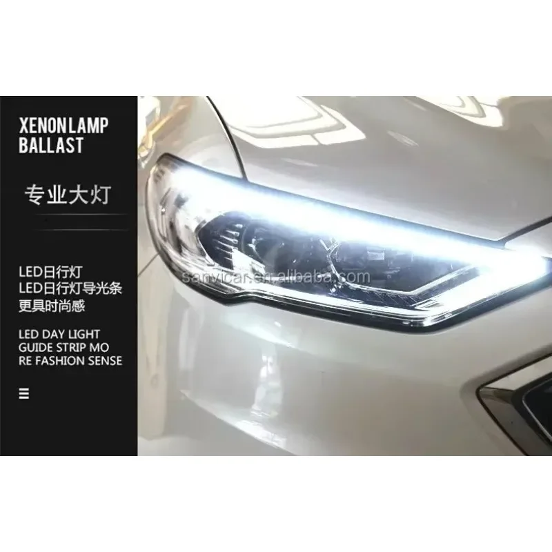 مجموعة مصابيح أمامية عالية السطوع لسيارة فورد مونديو 2017 مصباح ليد 12 فولت Hid زينون 6 أشهر الانصهار المصباح الخلفي المصباح الولايات المتحدة الأمريكية