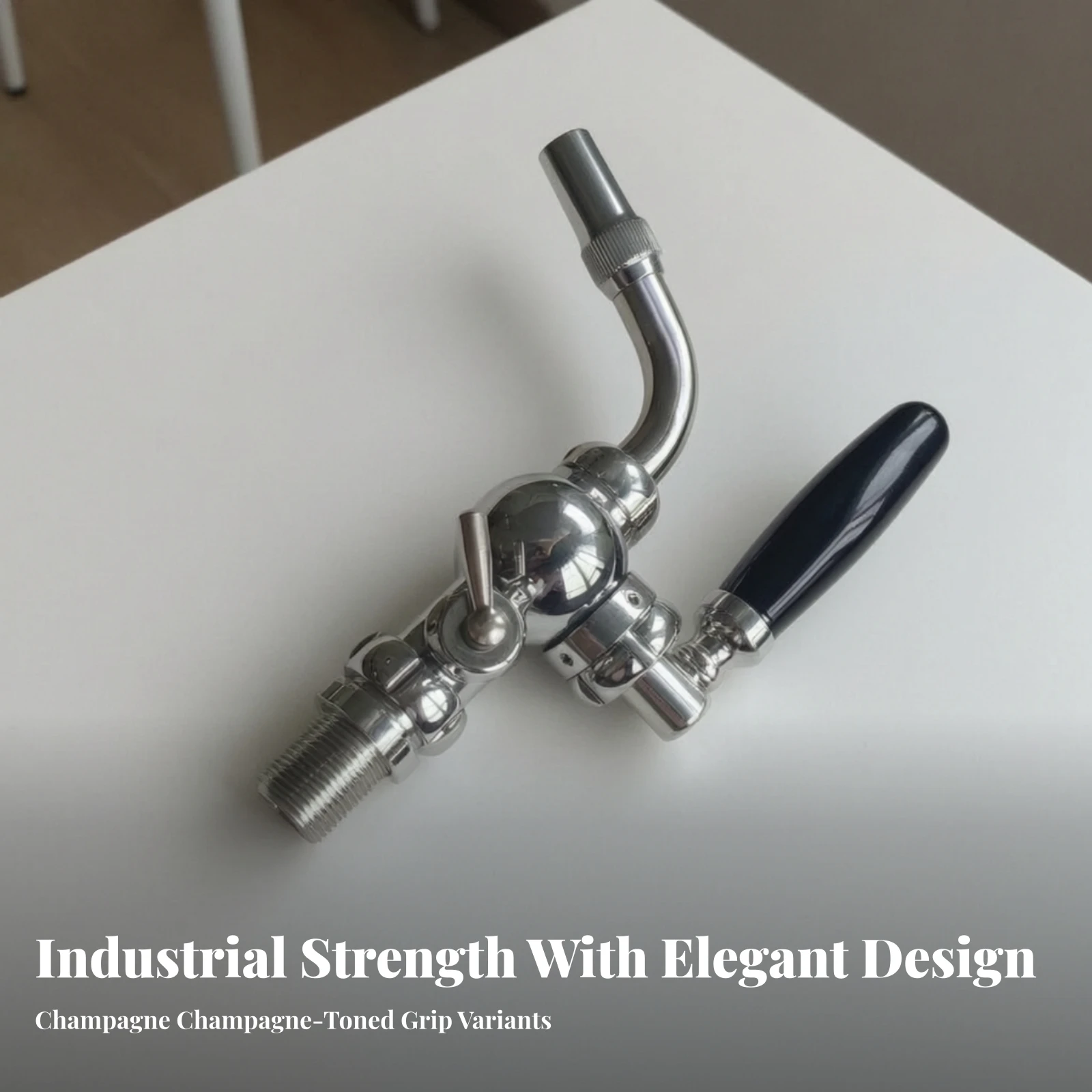 Beer Dispensing Faucet Draught Beer Faucet with Control Levers Sturdy Rust-Resistant for Home Home Pubs, Breweries