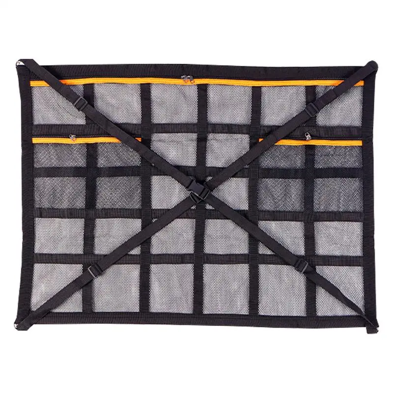 

Car Roof Storage Bag Interior Cargo Net Breathable Mesh Bag Car Ceiling Storage Net Pocket Auto Stowing Tidying Accessories