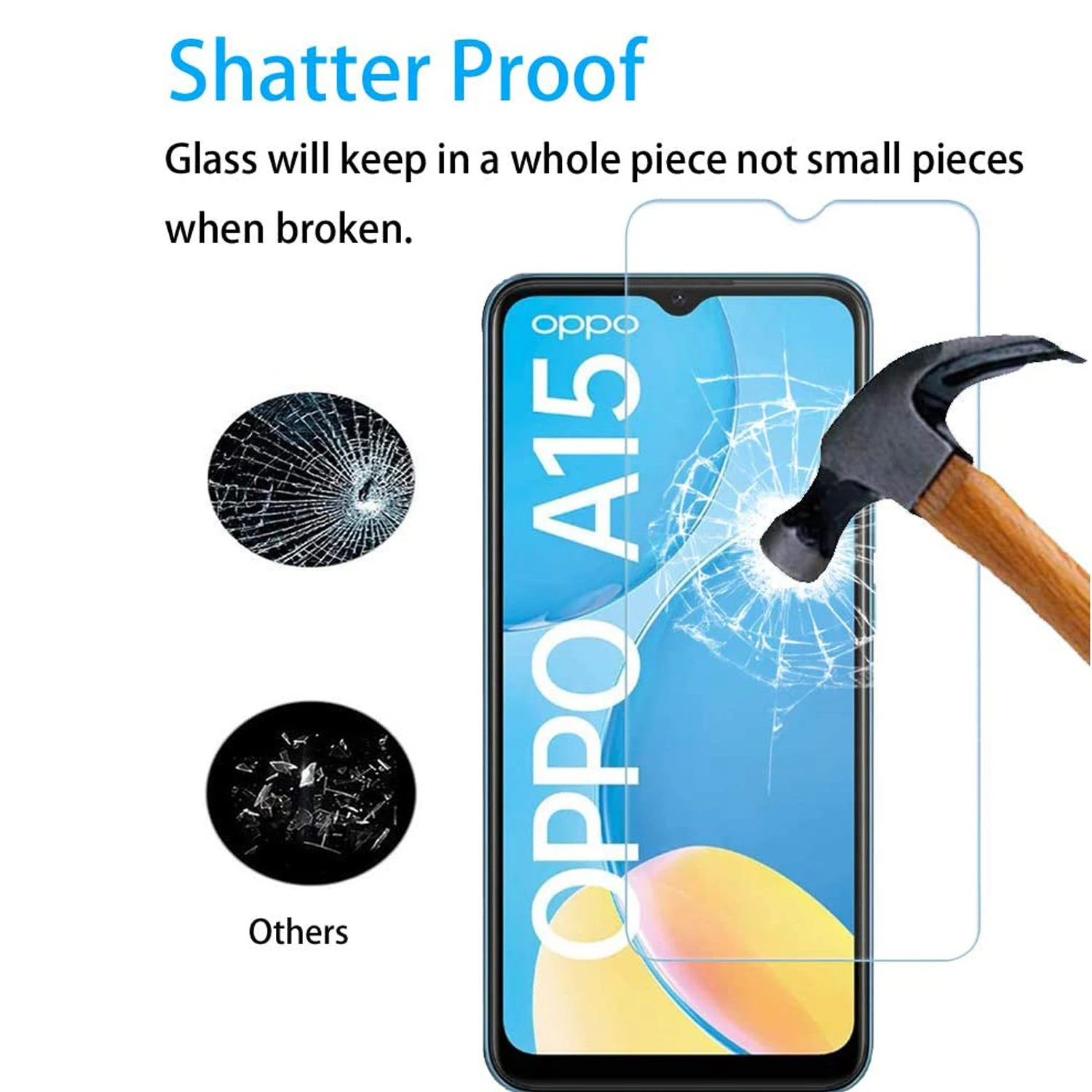 A15 A15s For OPPO Tempered Glass
