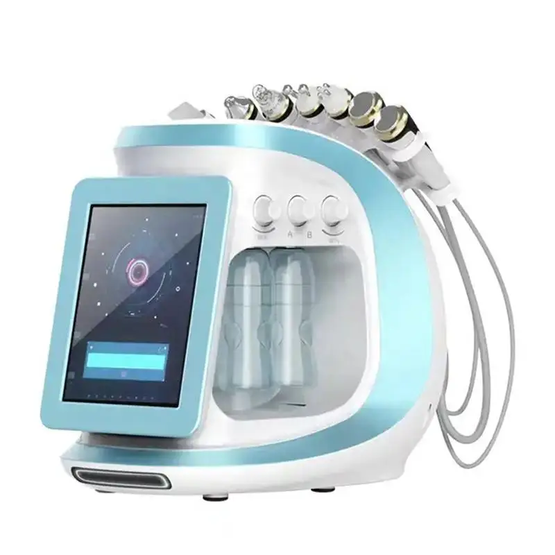 Portable Smart Ice Blue 8 In 1 Hydra Dermabrasion Water Oxygen Jet Facial Cleaning Skin Whitening BIO Face Lifting Machine