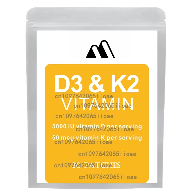 

Vitamin D3 And Vitamin K2 (MK7) Transdermal Patches Support Overall Health 30 Patches