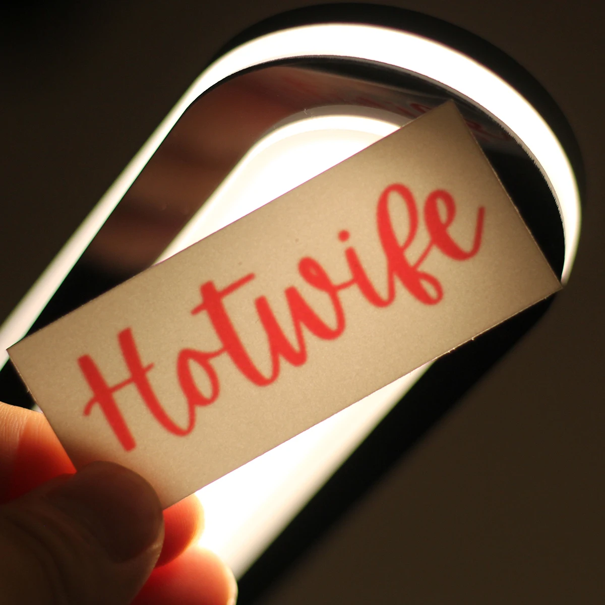 Red Color Hotwife Tattoo - Fake Body Art Stickers for Men & Women - Waterproof Disposable Rebel Designs for Parties