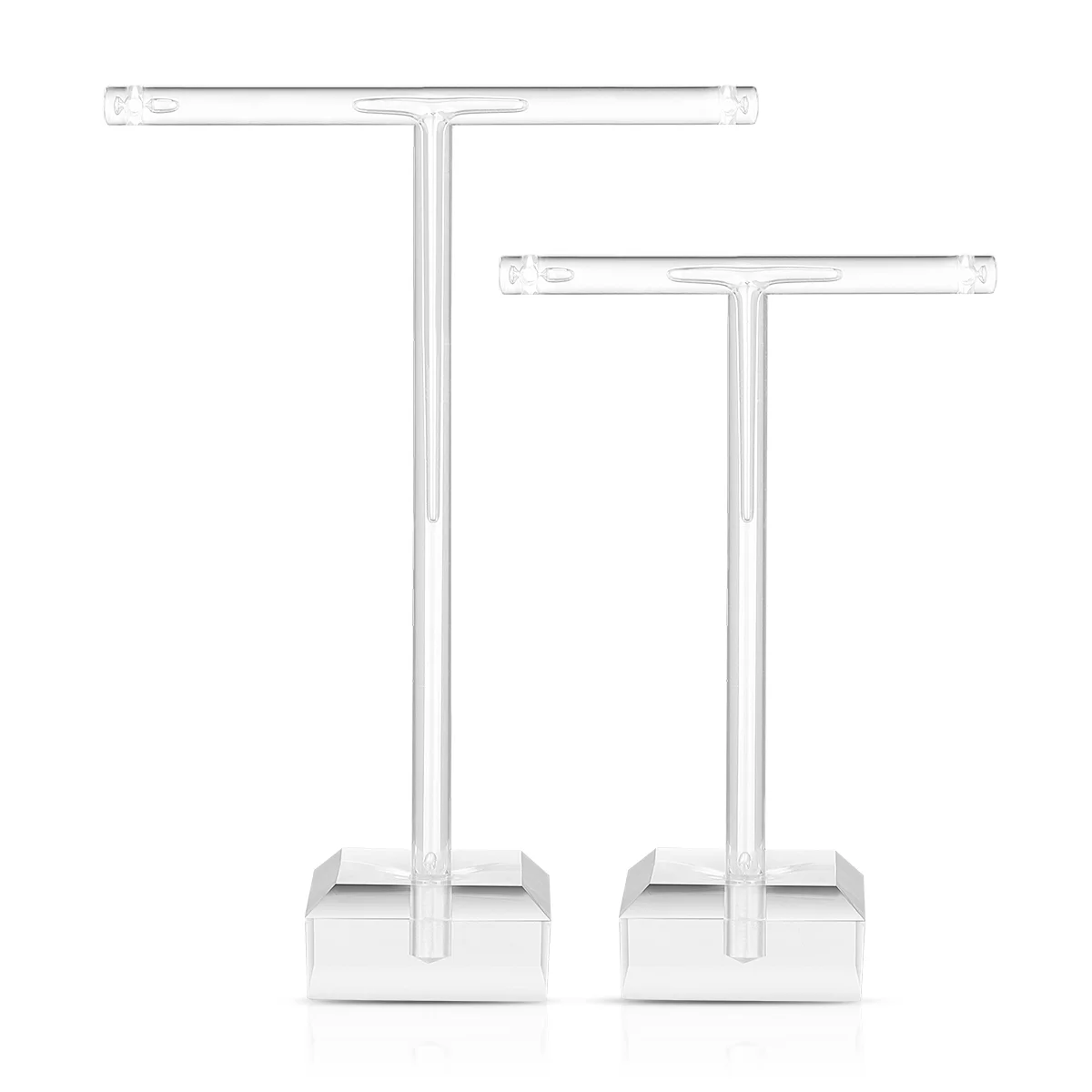 Two-piece Earring Stand Set Earrings Display Jewelry Organizer Storage Box Shape Studs Rack