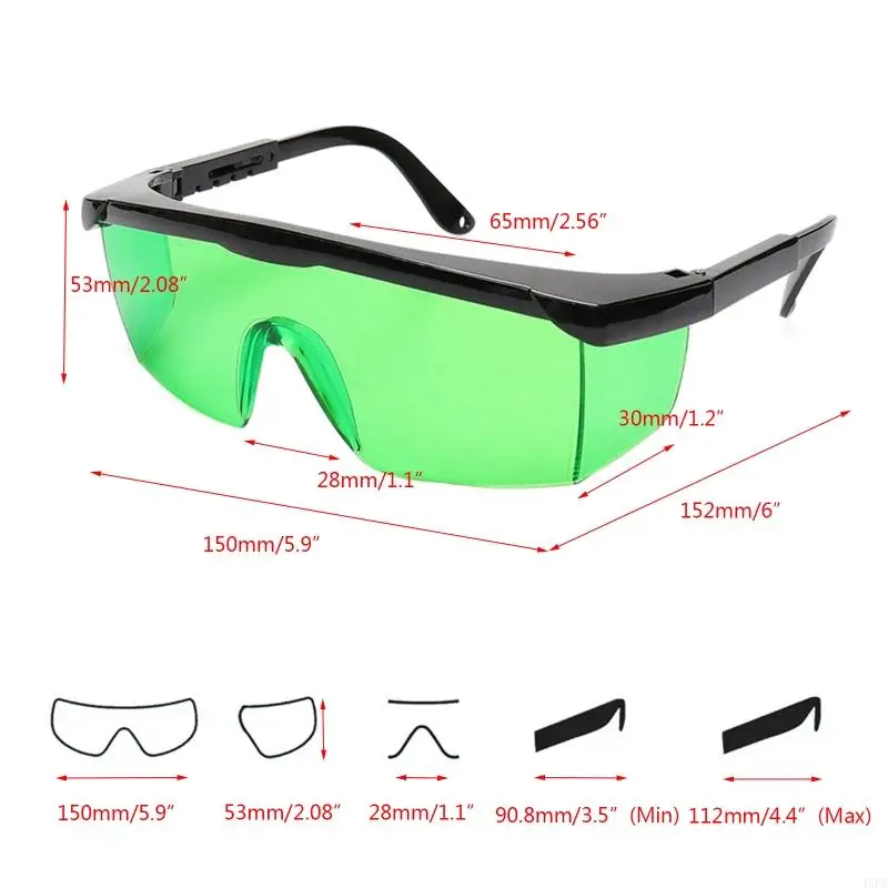 New Protective Goggles Safety Glasses Eye Spectacles Green Blue Laser Protection