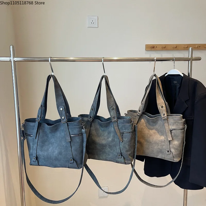 

Ретро большая вместительная новая женская сумка через плечо, простая пригородная сумка-мессенджер, простая повседневная сумка через плечо