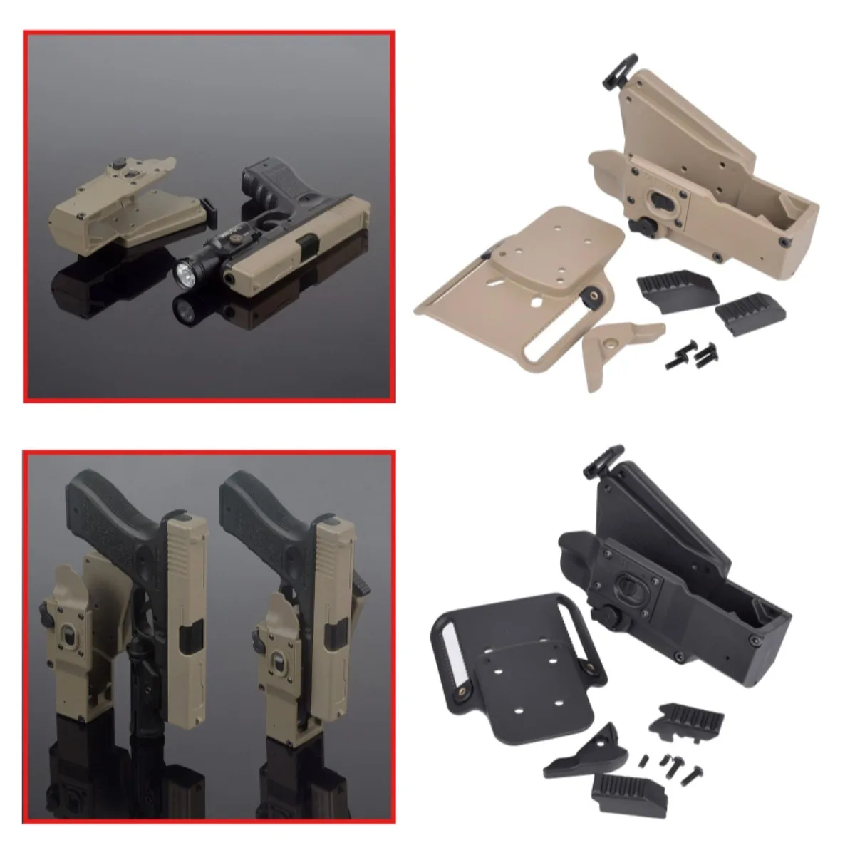 XH35 Flashlight Fast Draw Holster Fit G34 P1 MST2011 1911 Waist Leg Pouch For CS Outdoor Shooting Drills Airsoft Toy Storage