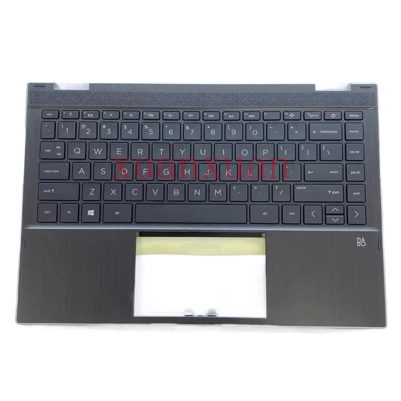 New keyboard palm cover HP 14-DW 14M-DW TPN-Q171 L96524-001 Silver edge black