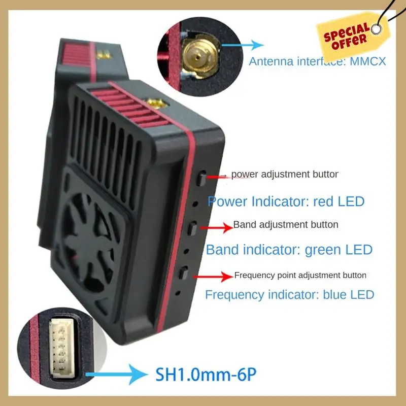 5,8G 2,5 Вт FPV Дрон с стабильной высокочастотной передачей полетной мощности-WMAN