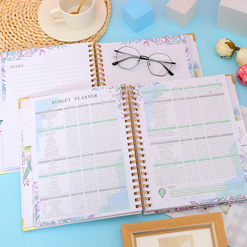 Wedding Planner Loop Notebook 132 Pages Planning Schedule for Wedding Design Book