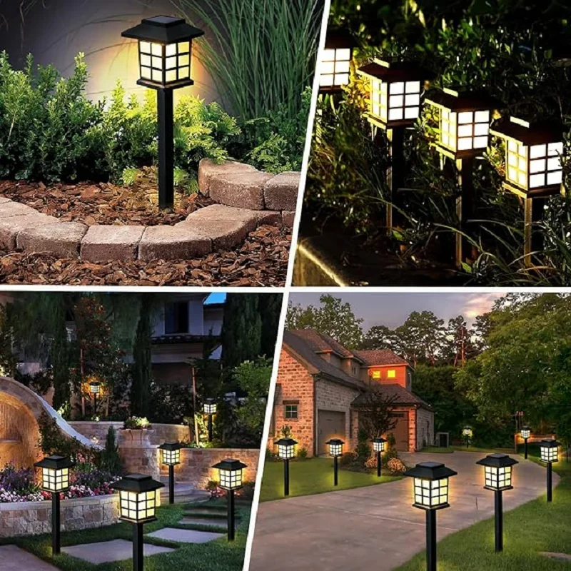 Led Solar Pathway Lights Waterproof Outdoor Solar Lamp for Garden/Landscape/Yard/Patio/Driveway/Walkway Lighting