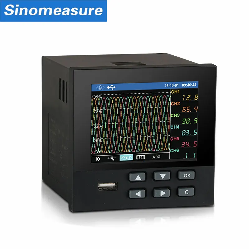 Customizable SIN-PR900 18 channels china color display pressure paperless temperature recorder data logger