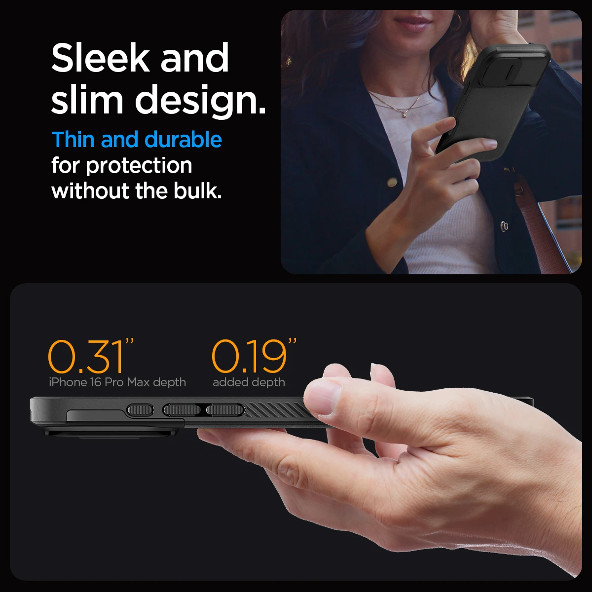 Etui Spigen Optik Armor MagFit iPhone 16 Pro Max / 16 Pro (2024) Magsafe Case — zdjęcie 7