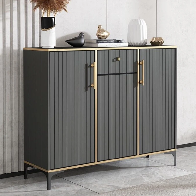 waterproof sunscreen shoe cabinet all-aluminum Italian light luxury alloy shoe cabinet household zapatero organizador Furniture