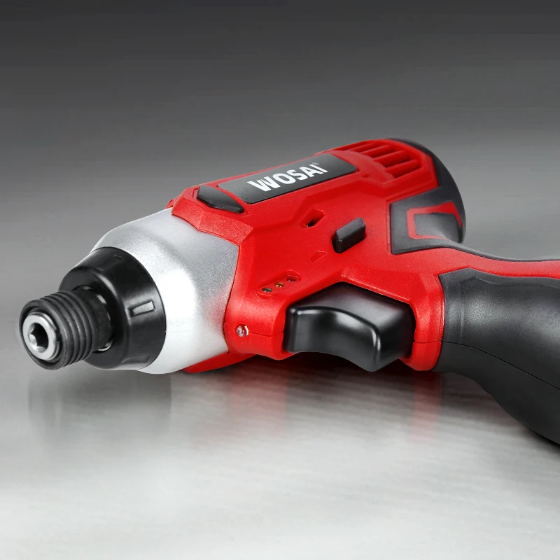 WOSAI 16V Electric Drill Screwdriver 100N.m impact Driver cordless drill Household Multifunction Hit Power Tools MT-SER