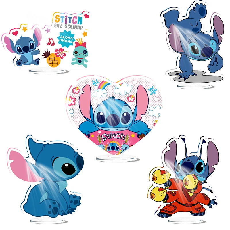 Stitch Boojiboo Acrylic Stand Model Plate Decoration Originality Desk Figure Display Fan Gift Cartoon Prime Product New Jewelry