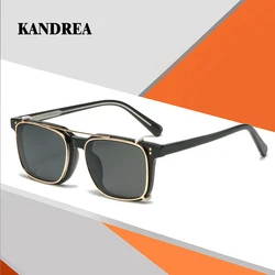 KANDREA Metal Magnet Polarized Glasses Frame Women Men Vintage Sunglasses Optical Myopia Eyeglasses Prescription Glasses 62675