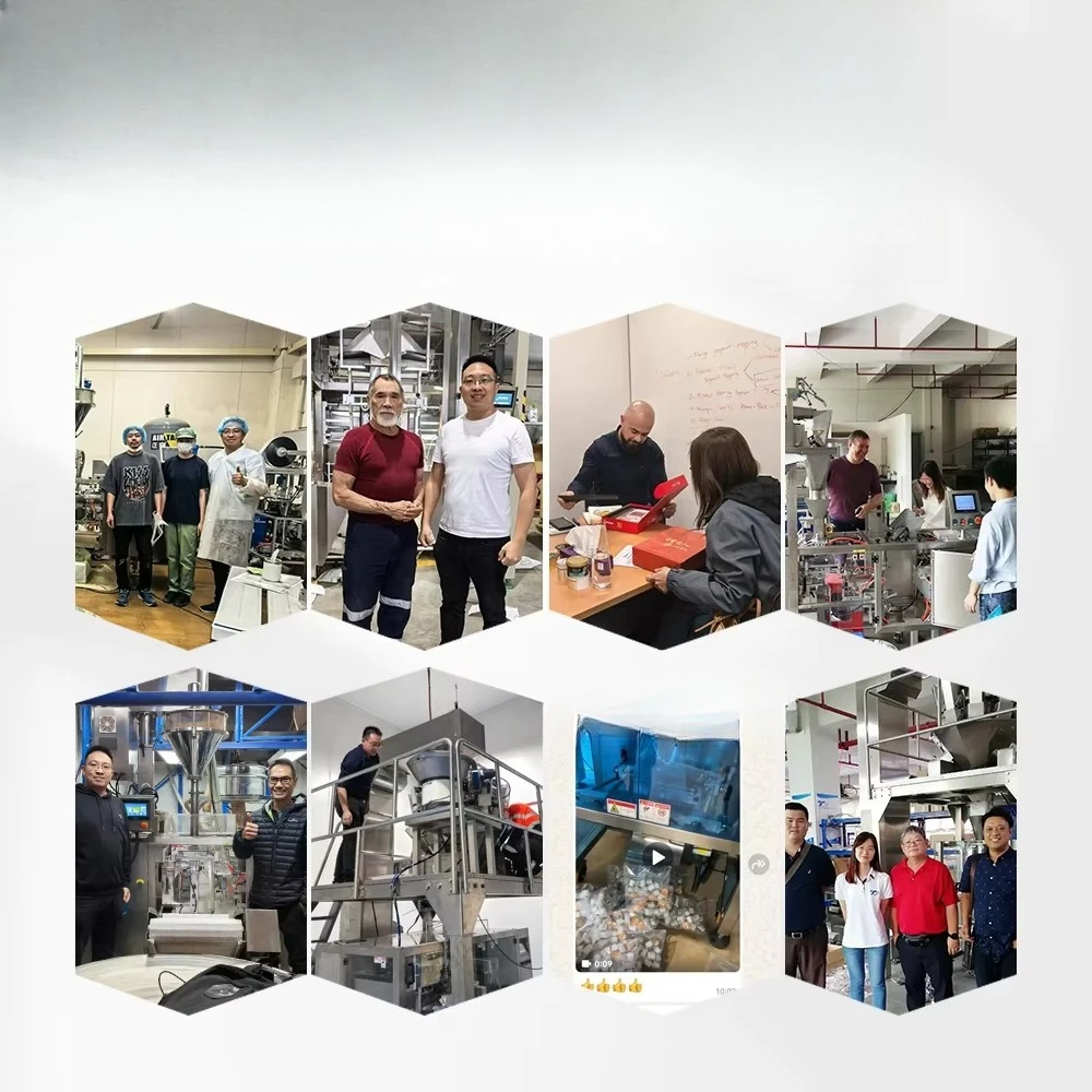 Multifunctional automatic weighing packaging pet food cat and dog snacks snacks biscuits, bag packaging machine