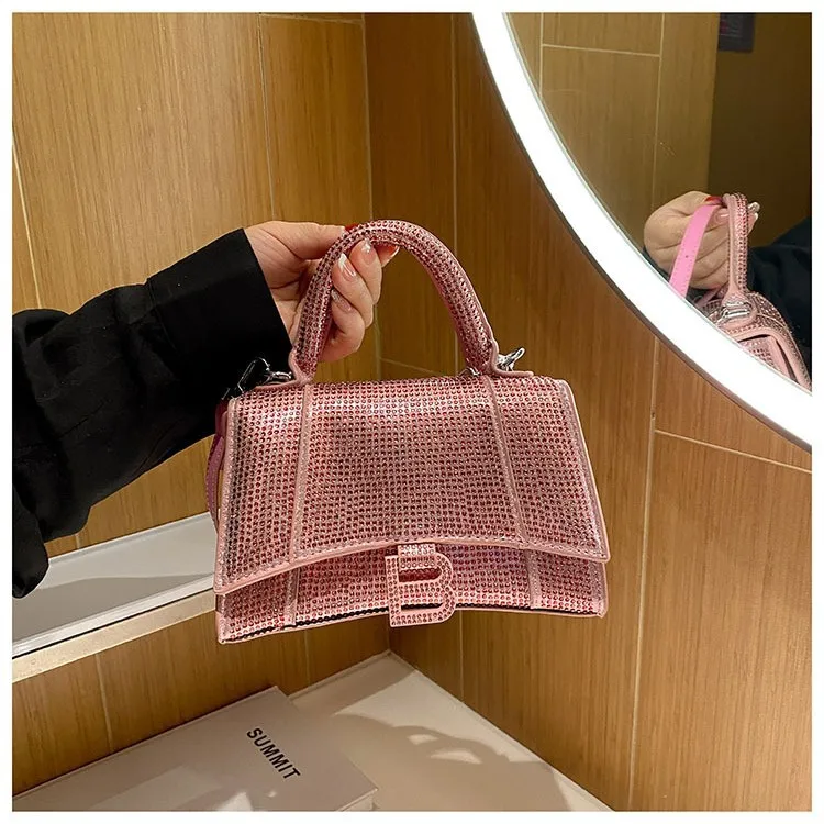 حقيبة يد ماسية جديدة لخريف 2025 - محفظة كتف صغيرة للنساء، حقيبة كروس وحقيبة متعددة الاتجاهات، أنيقة وأنيقة