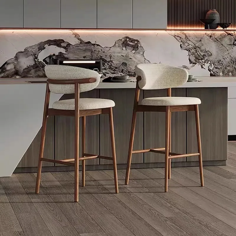 

Modern Nordic Bar Chair Luxury Premium Comfortable Living Room Bar Chair Beauty Kitchen Banqueta Alta Para Cozinha Furniture