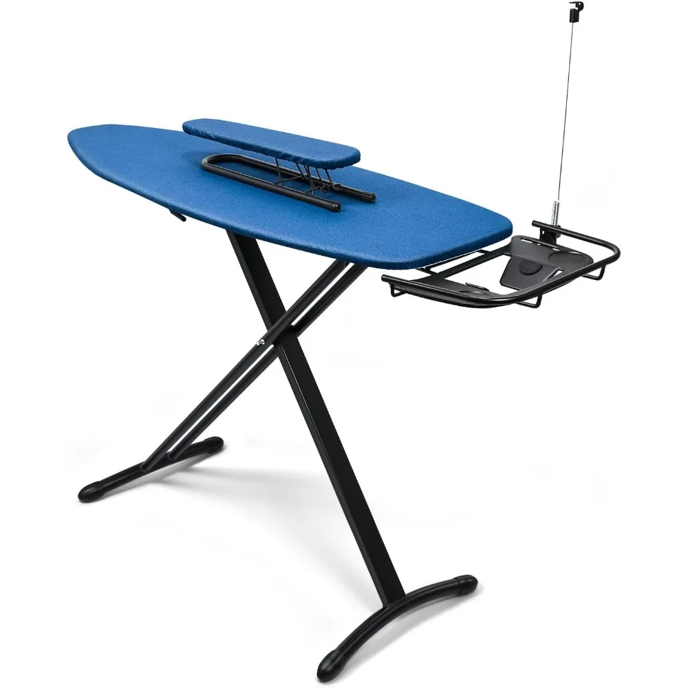 

18x48 Deluxe Ironing Board with Retractable Iron Rest, Extra Wide Ironing Board Thicken Steel Top Board, with Sleeve Board, A