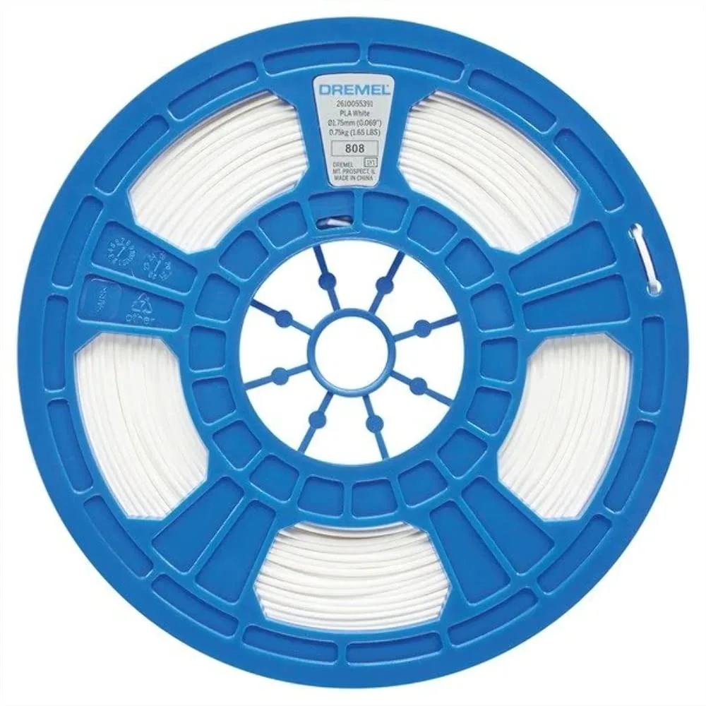 

PLA 3D Printer Filament 1.75mm White, RFID Enabled, New Formula with 50% More per Spool for High Detail Printing