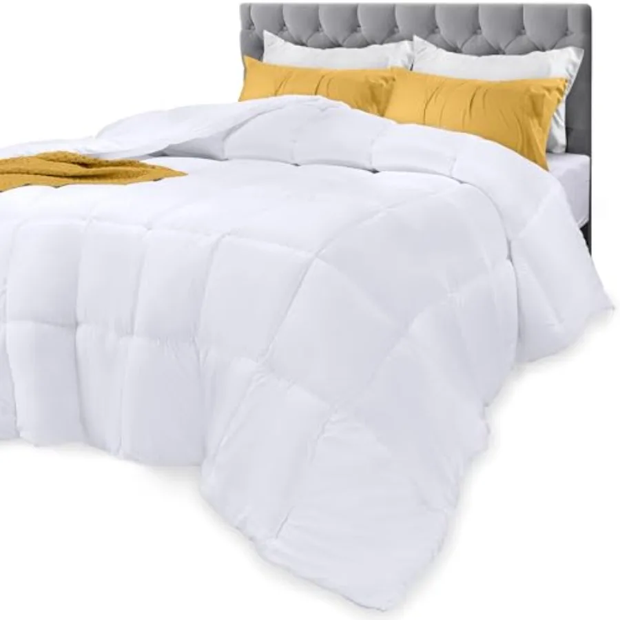

Comforters California King Size All Season Duvet Insert Down Alternative Box Stitched Bed Comforter with Corner Tabs Machine Wa