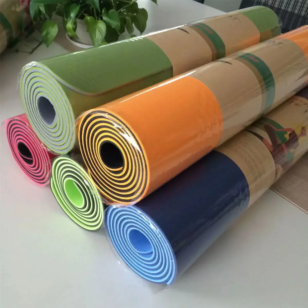 Yoga Mat Non-slip Beginner Skipping Rope Mat 8mm Widened and Lengthened Tpe Household Floor Mat Factory