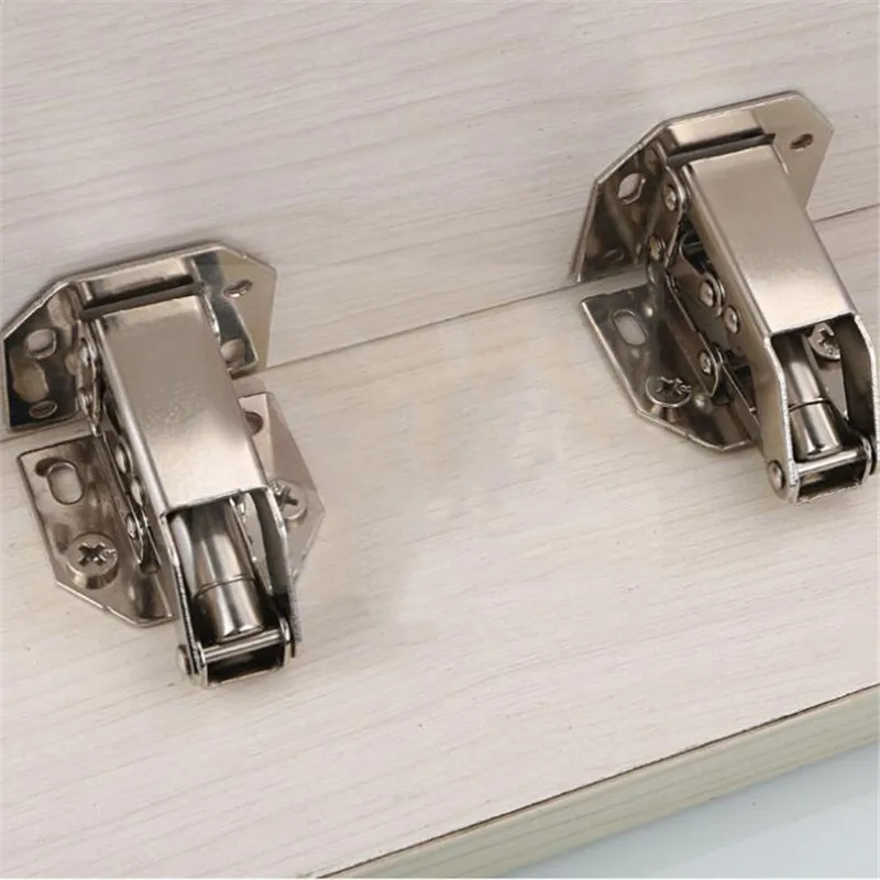 90 Degree Concealed Hinges Cabinet Cupboard Furniture Hinges Bridge Shaped Door Hinge With Screws DIY Hardware Tools Mayitr 1pcs