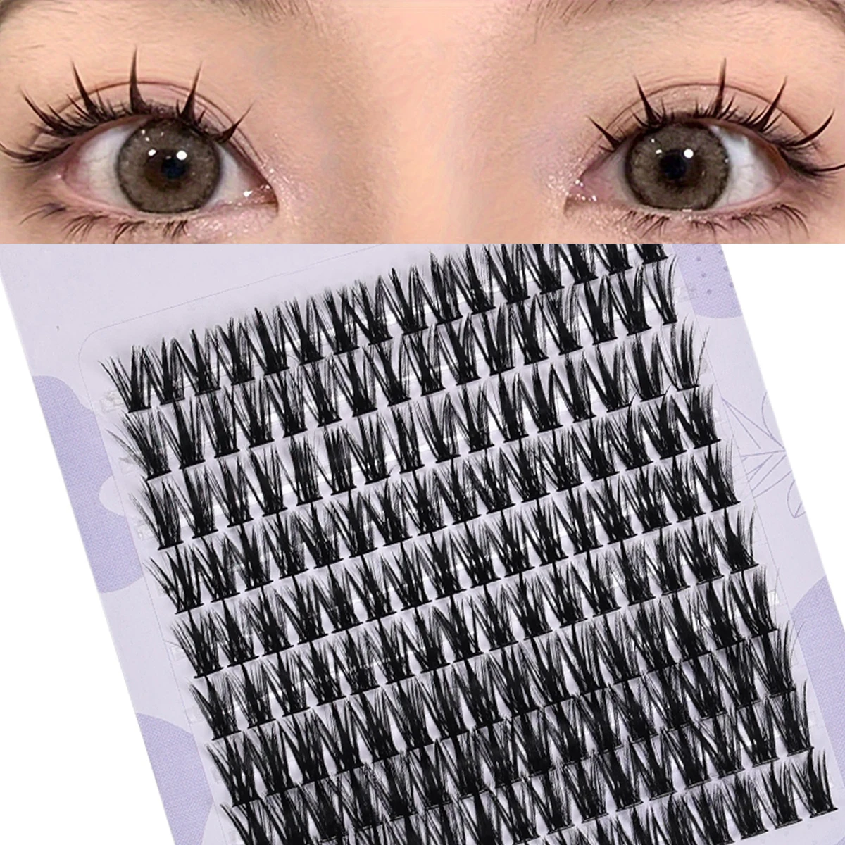 160 Rows Cluster Lashes Faux Mink Eyelashes Cluster Natural Eyelash Extension 3D Russia Strip Individual Eyelashes Cluster