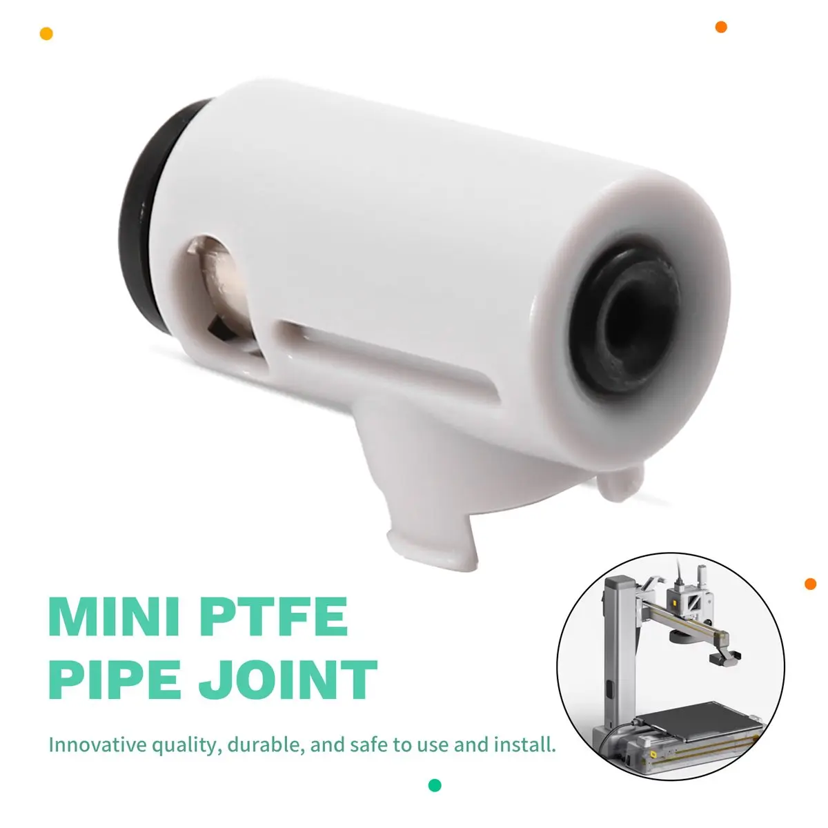 NEW FACTORY~For A1 Mini PTFE Tube Connector Compatibility Pneumatic Upgraded Ceramic Wear Ring Feed Pipe Joint Parts