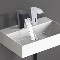 Infrared Sensor Faucet Hot and Cold Water Washbasin Faucet Automatic Touchless Kitchen/Bathroom Sink Tap Battery Operated